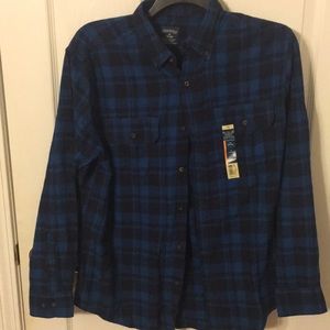 Men’s flannel blue and black shirt size medium